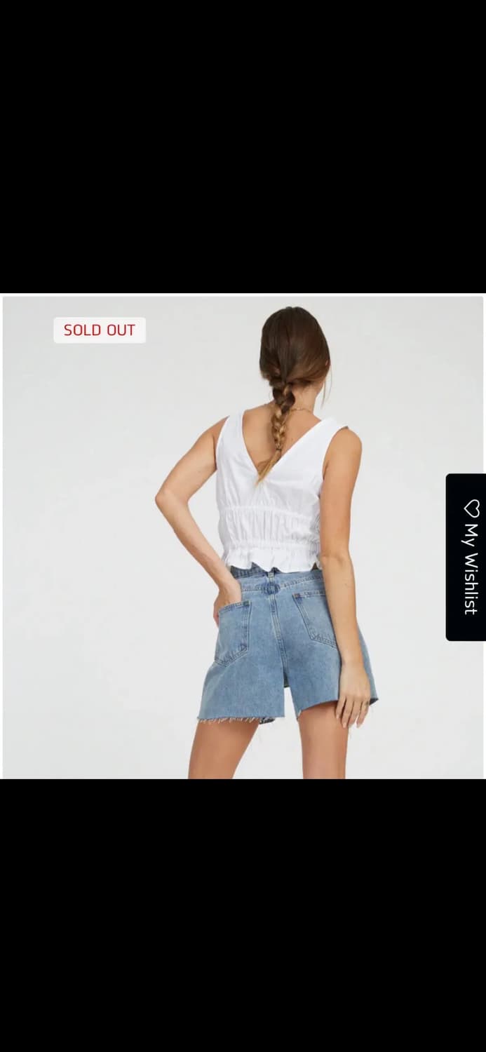 motelrocks 셔링 슬리브리스 상품이미지2