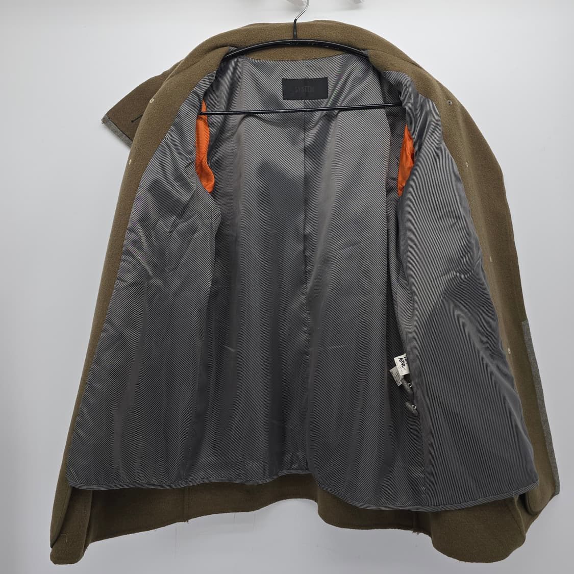 넥 부분이 올라오는 한섬 브랜드 SYSTEM 울 코트 상품이미지9