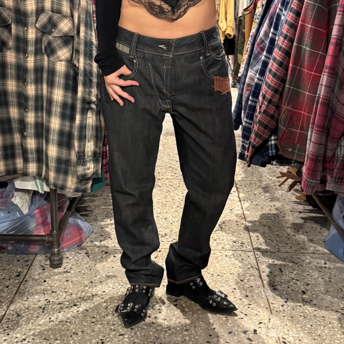 Levi's copper 리바이스 쿠퍼 생지 워싱 데님 팬츠 상품이미지4