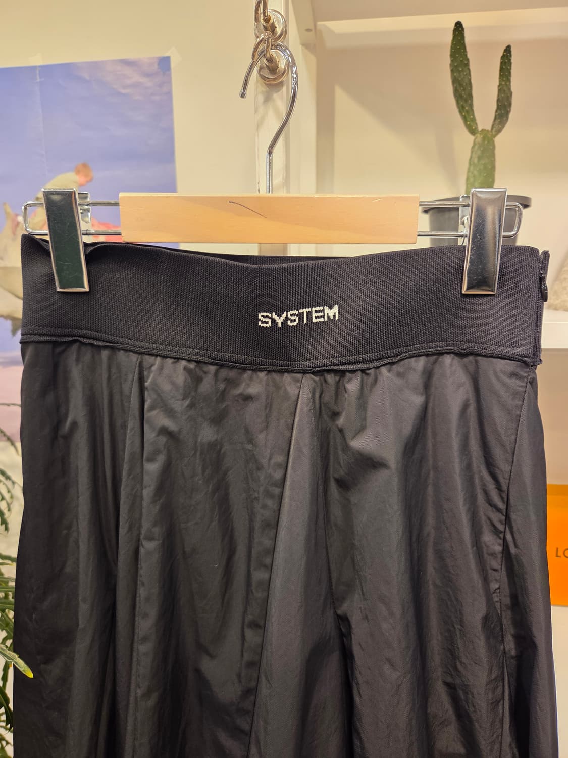 시스템 블랙 플레어 롱 스커트 상품이미지2