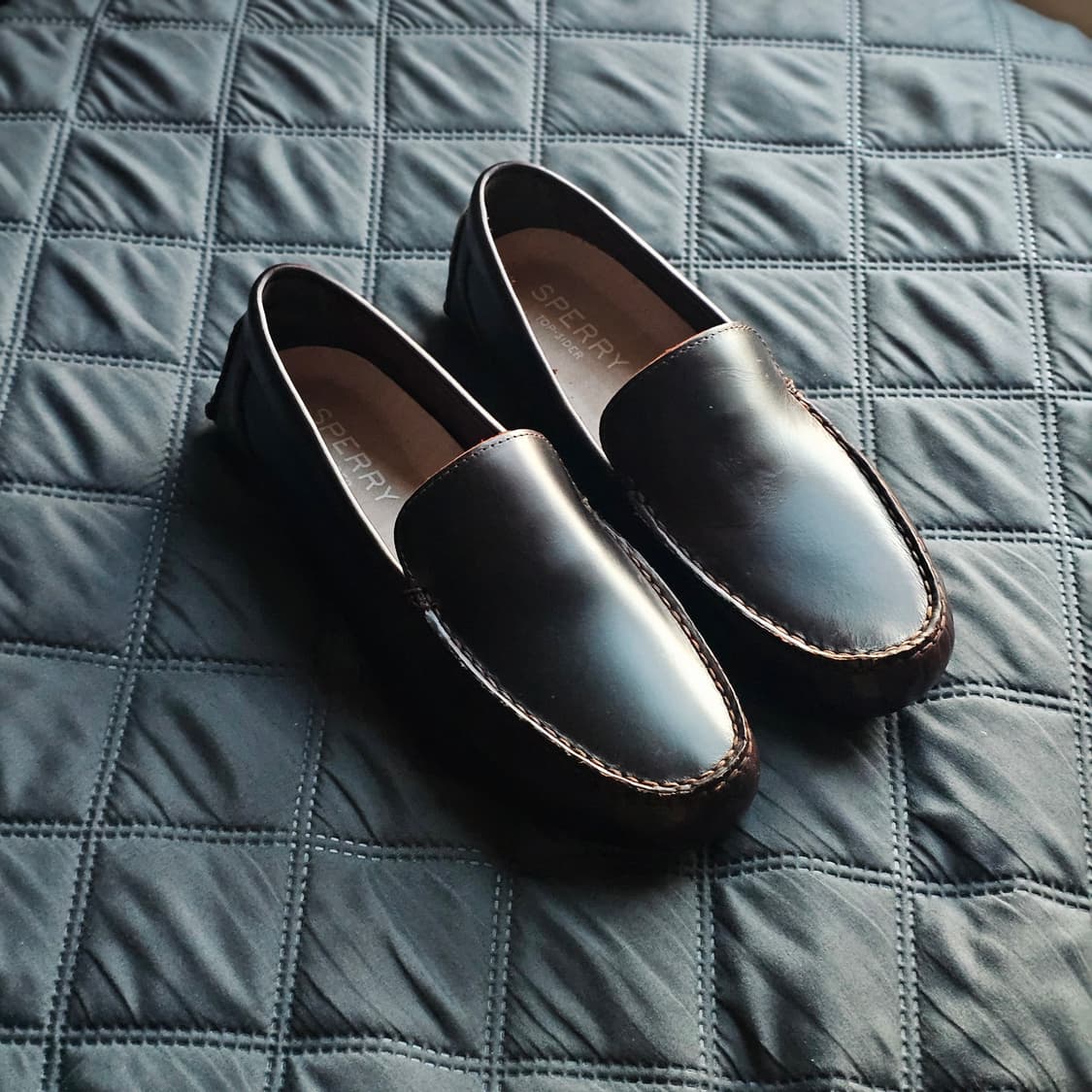 새제품275)스페리 100%레더 로퍼 구두 드라이빙슈즈 다멘포트 브라운 상품이미지7