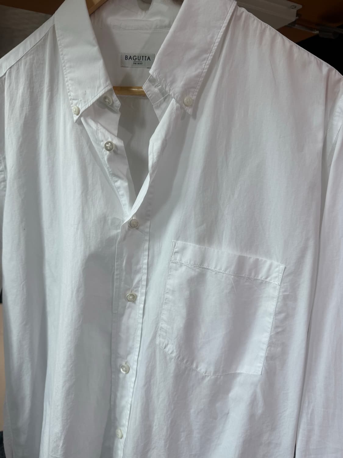 Bagutta 바구타 화이트 옥스포드셔츠 L slim fit 상품이미지6