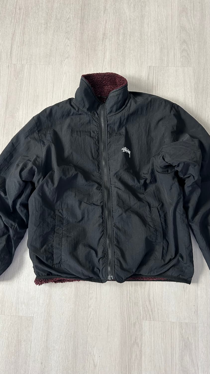 스투시 쉐르파 리버시블 자켓 버건디 / XL 상품이미지5