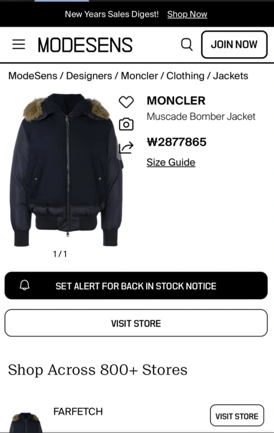 매장판) 몽클레어 MA-1 봄버 파일럿 패딩 MUSCADE 상품이미지9