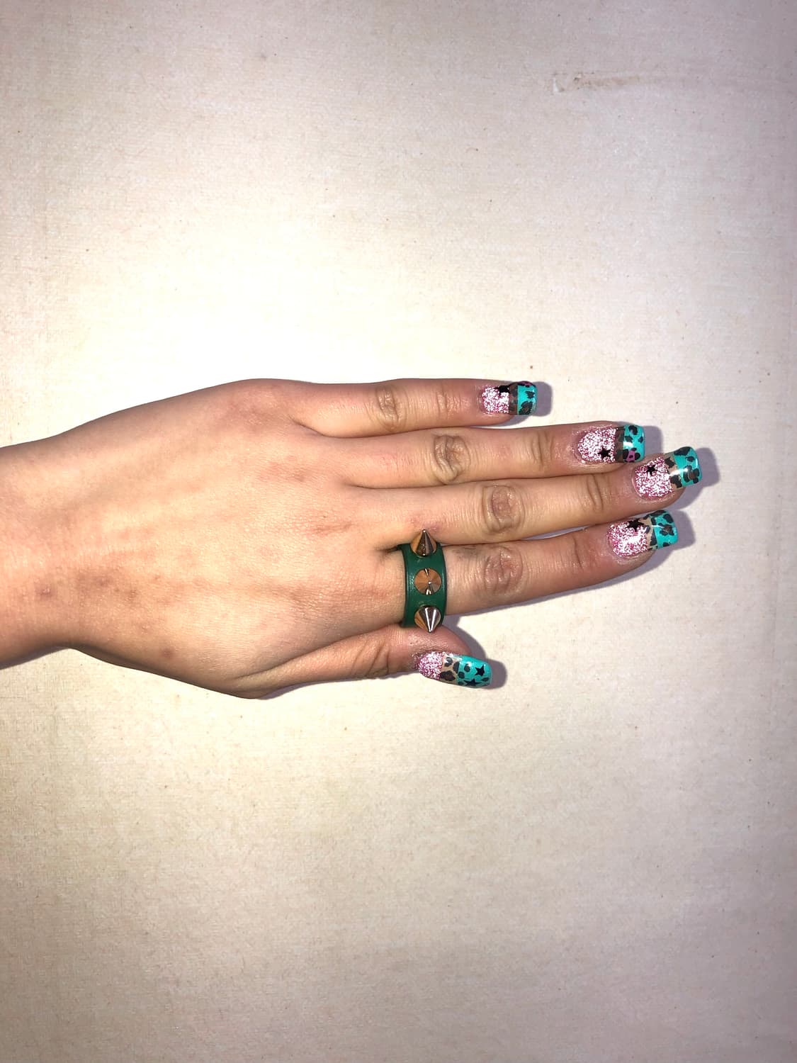 스터드 그린 반지 상품이미지5