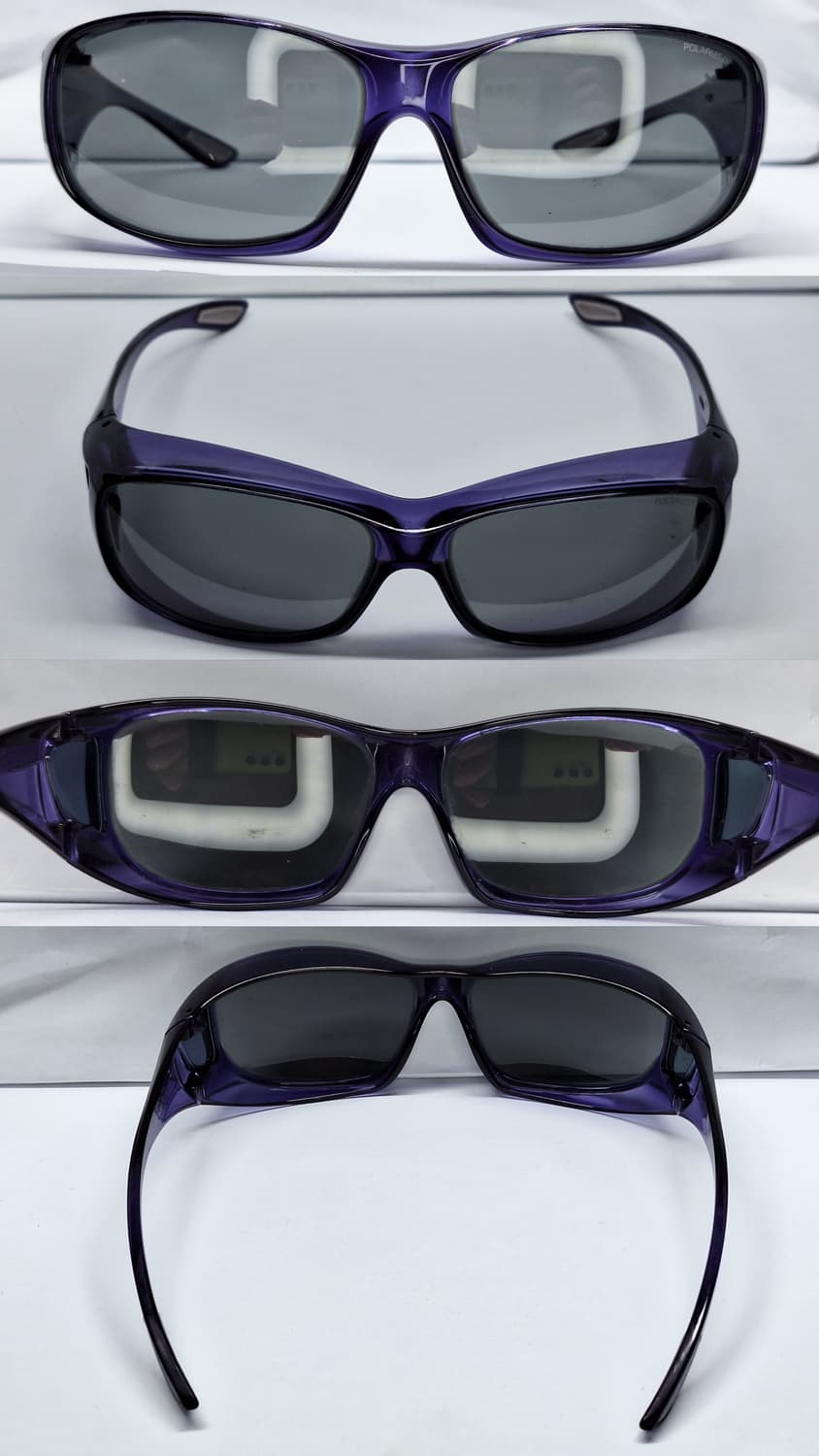 일본 빈티지 고글형 바이올렛 편광 선글라스 토카이 레트로 유니트 고프코어 상품이미지4