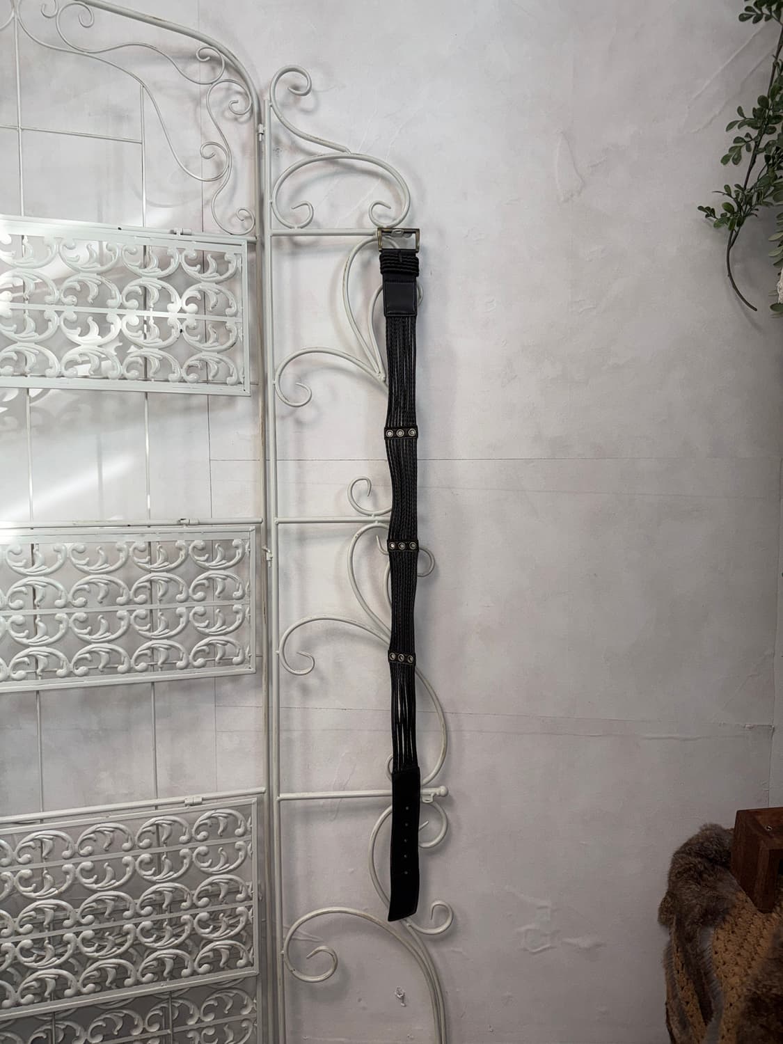 Anne Klein dark brown eyelet strap belt 상품이미지3