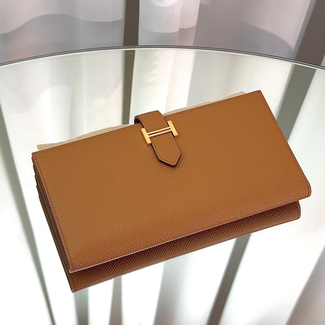 [정품] 에르메스 베안 장지갑 앱송 & 골드  상품이미지2