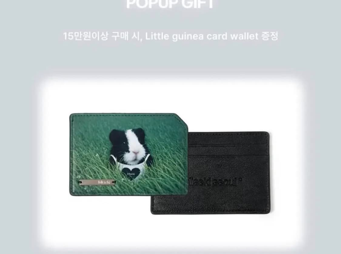 미세키 서울 Grass guinea card holder wallet 상품이미지1