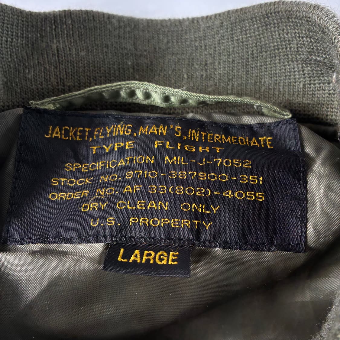 Camouland  카모랜드 밀리터리 USA 00,s 플라이트 자켓 상품이미지8
