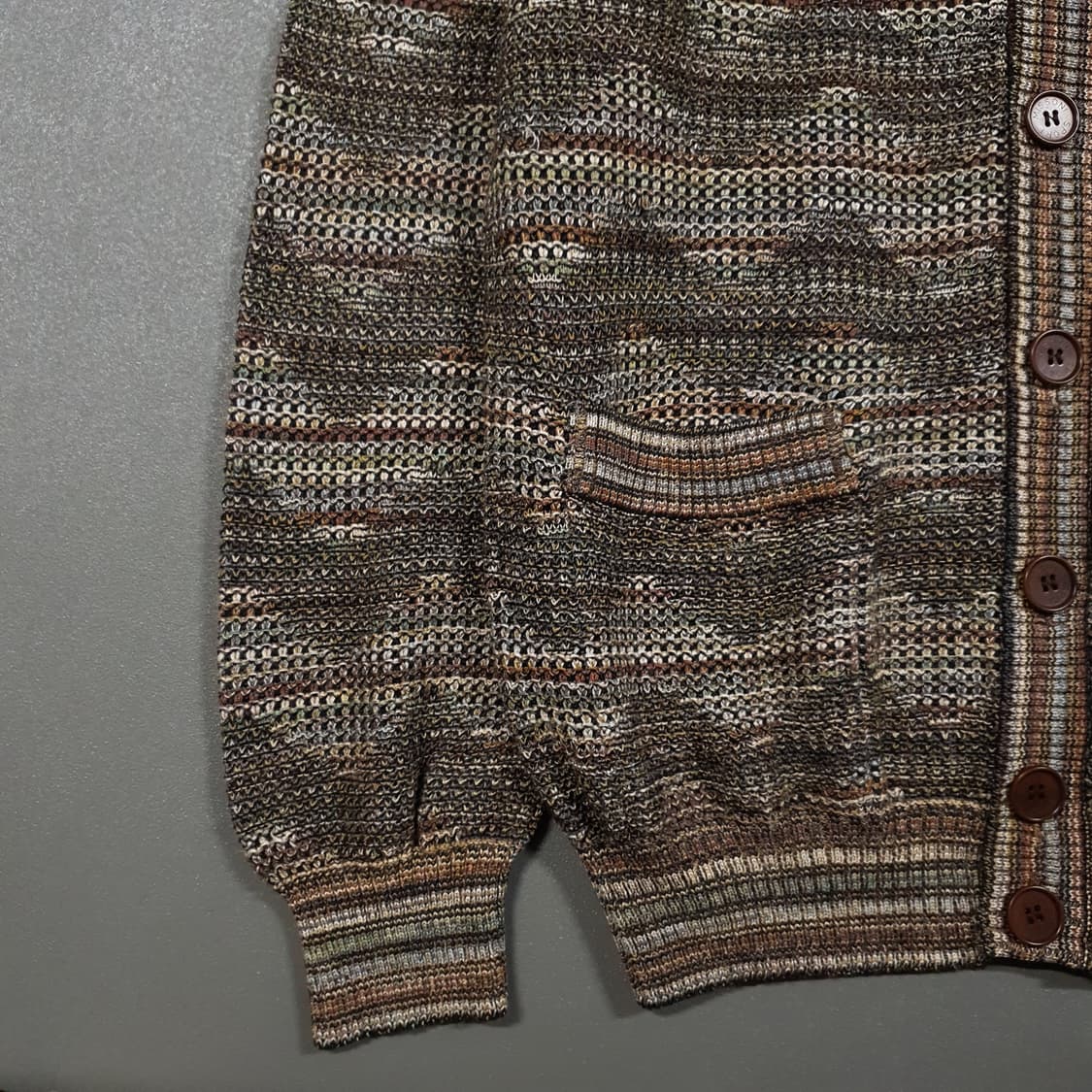 XL (105) 정품 미쏘니 멀티컬러 에스닉 니트 스웨터 가디건 상품이미지3