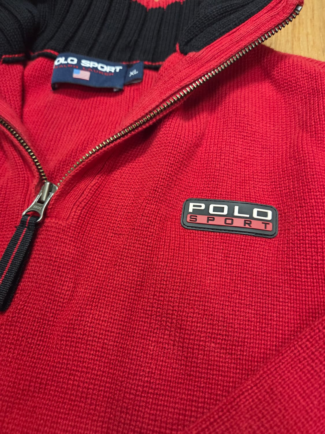 폴로스포츠 반집업 니트 M~L 상품이미지1