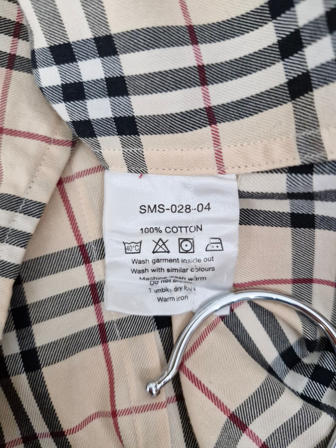버버리(BURBERRY)노바체크 슬림핏 하프 셔츠 상품이미지6