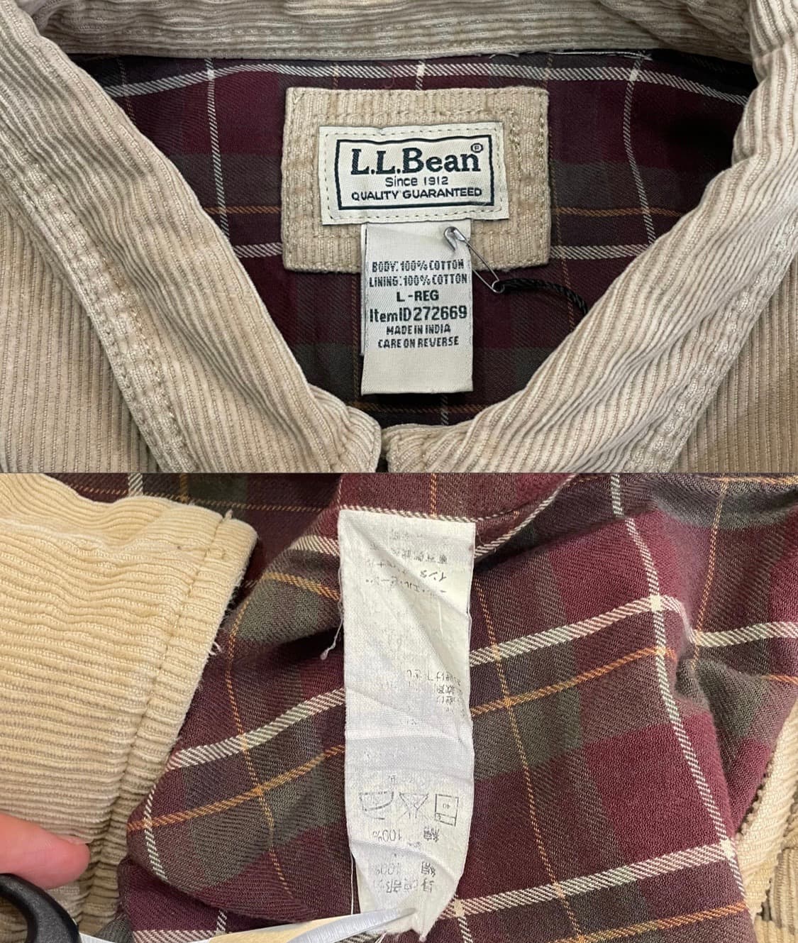 (L) L.L.Bean 엘엘빈 코듀로이 셔츠  상품이미지10