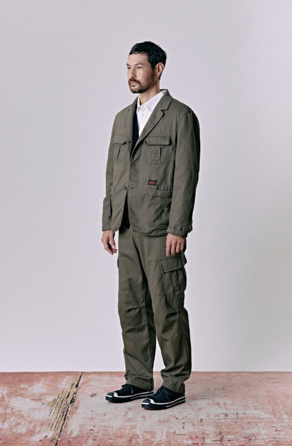 라모랭 밀리터리 퍼티그 자켓 카키 상품이미지6