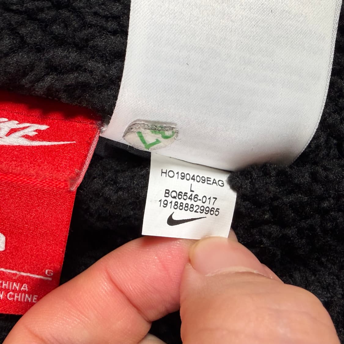 나이키 빅스우시 리버시블 양면 후리스 바람막이 뽀글이 상품이미지3