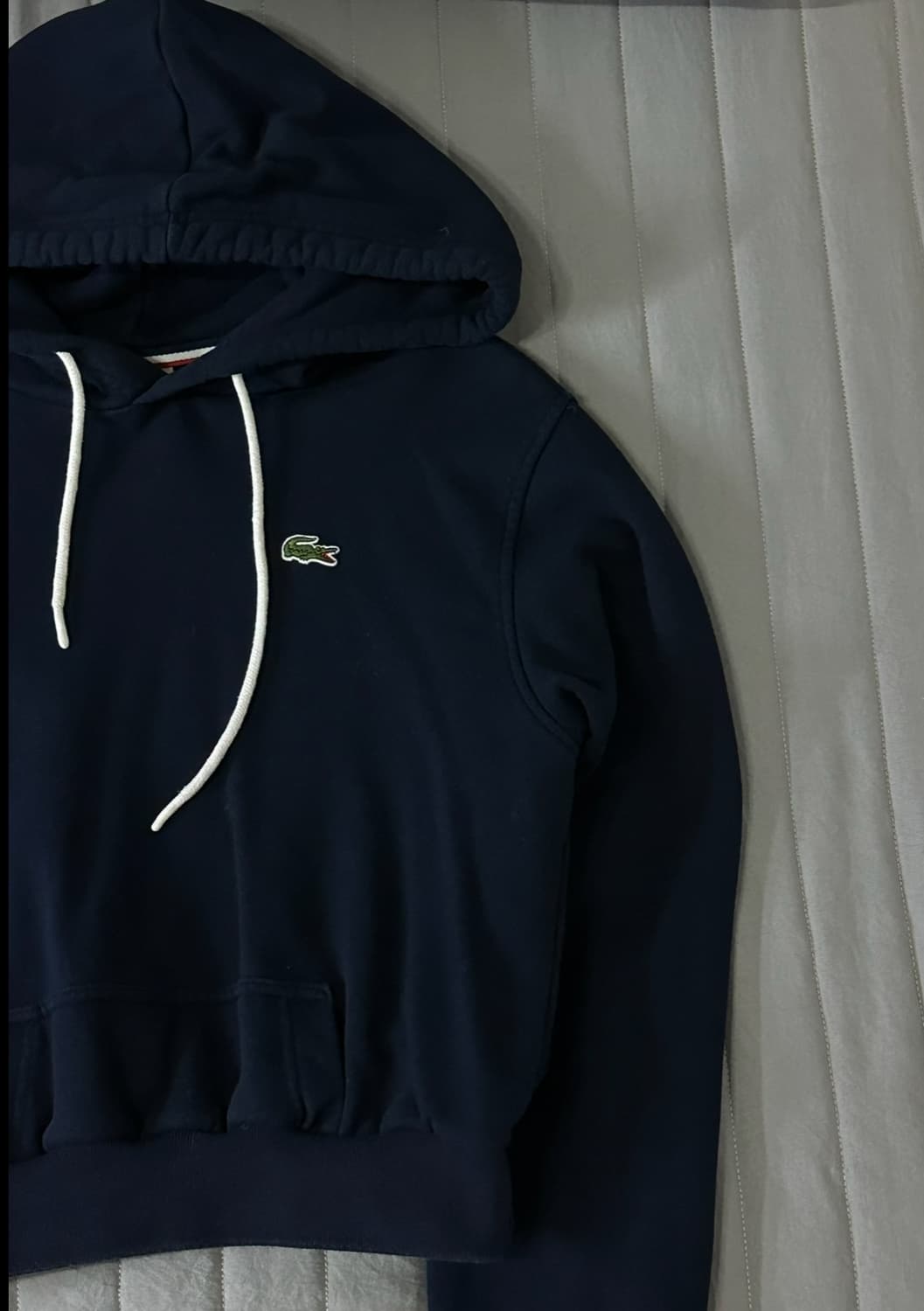 라코스테 크롭 후드티 (네이비)  상품이미지2