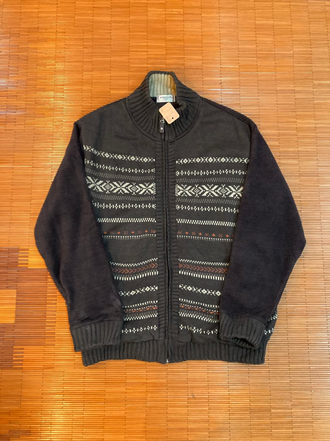 USA vtg 노르딕 니트 집업 상품이미지1