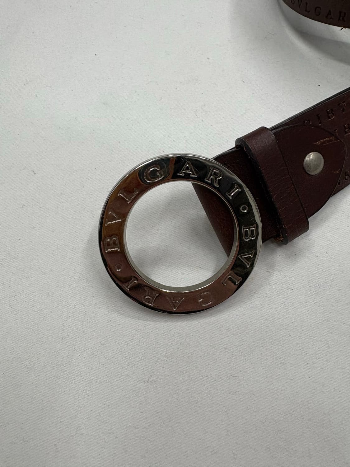 불가리 브라운 음각 버클 벨크 상품이미지2