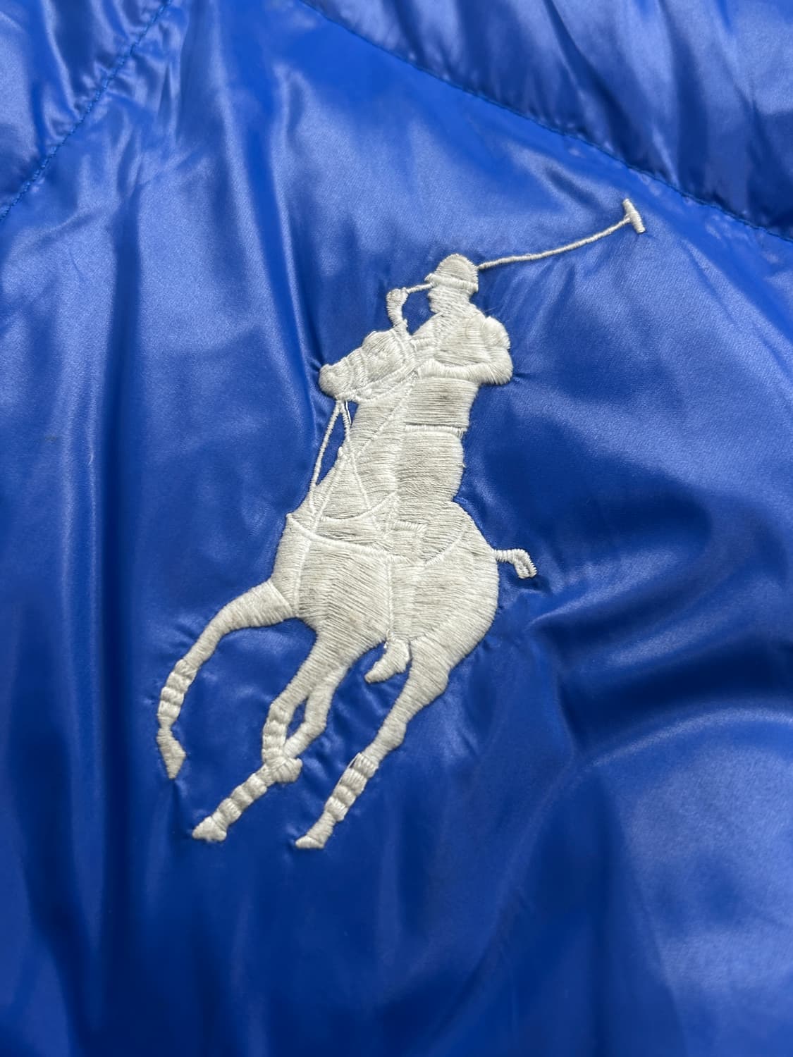 폴로 랄프로렌 빅포니 블루 패딩 XL   상품이미지4