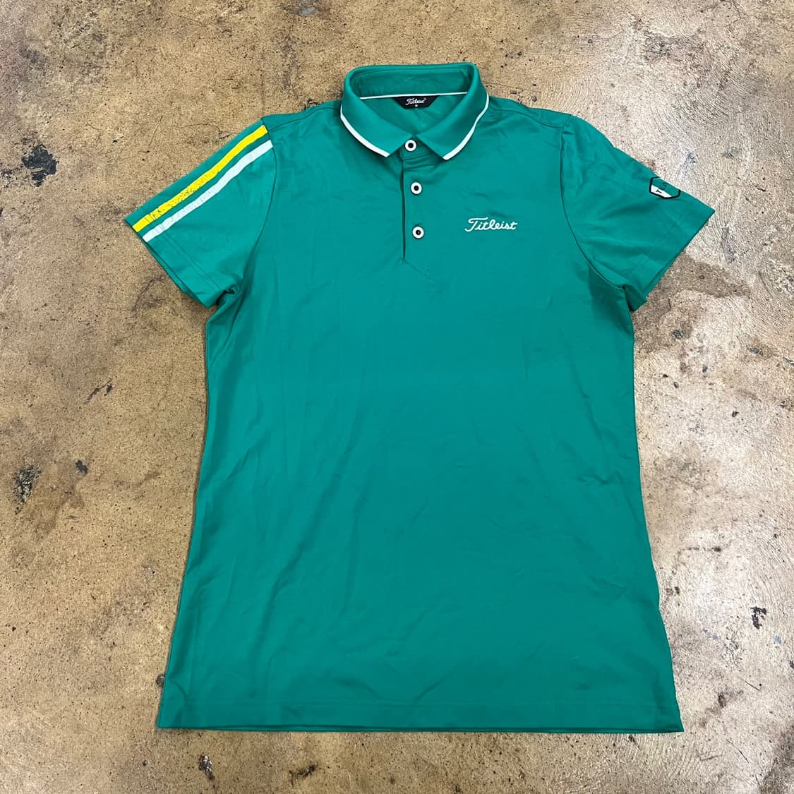 [정품/M] 타이틀리스트 그린 반팔 골프웨어 티셔츠 b19 상품이미지2