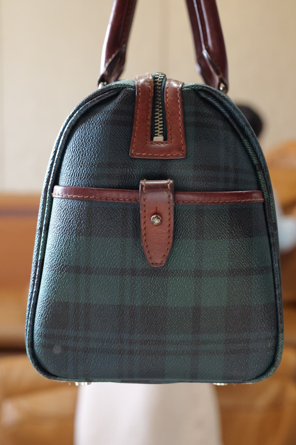 폴로 랄프로렌 타탄 체크 미니 보스턴백 상품이미지4