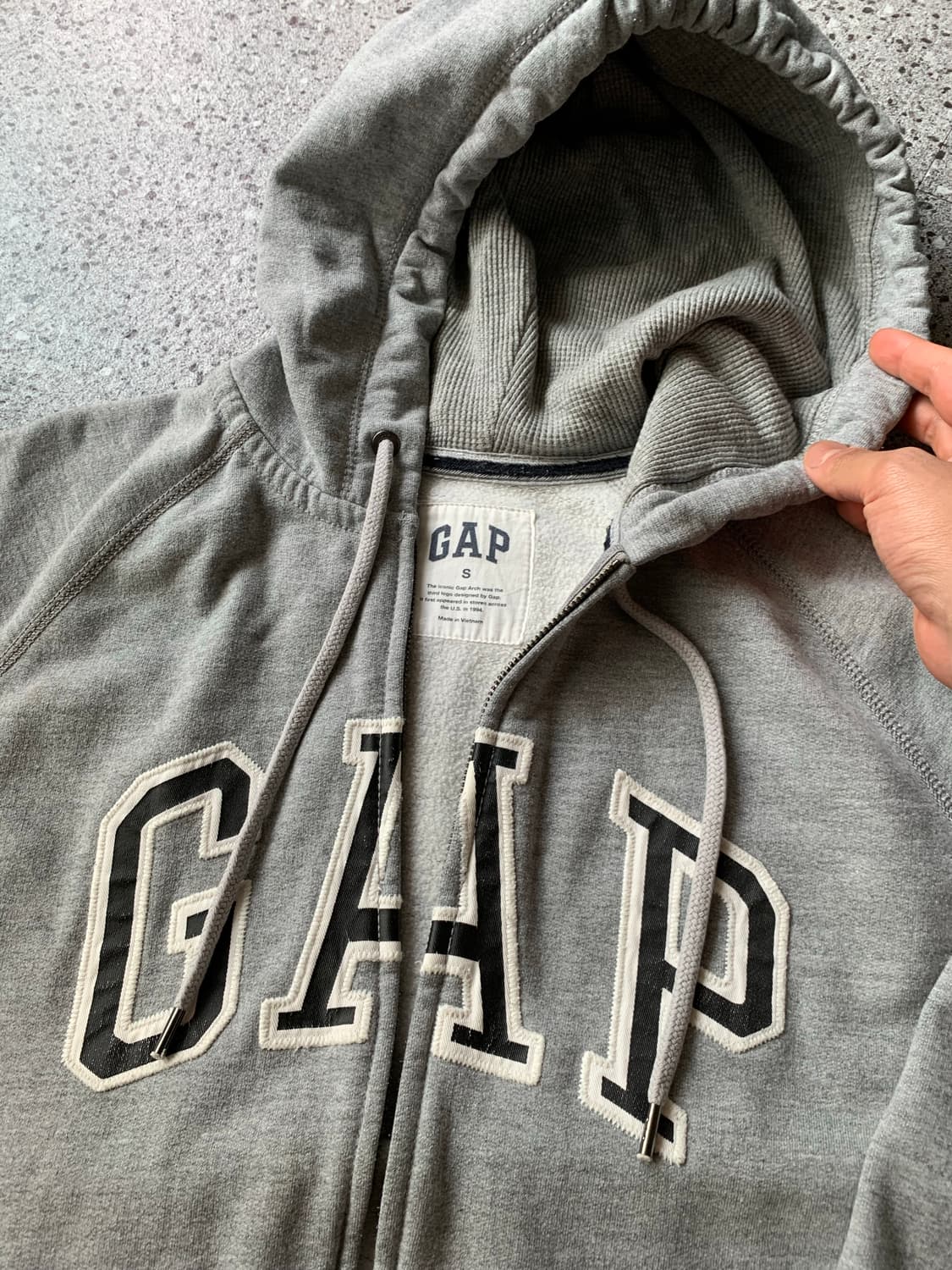 빈티지 갭 GAP 써멀 후드집업 상품이미지1