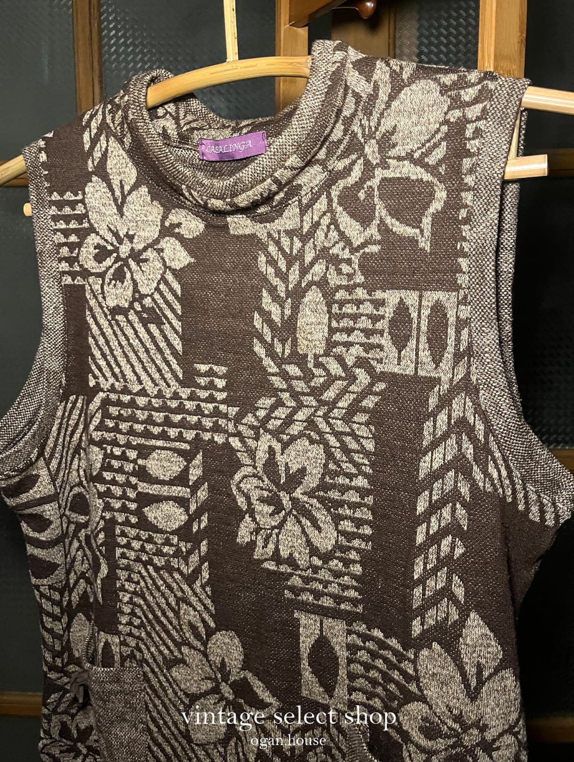 vintage winter flower vest 상품이미지2