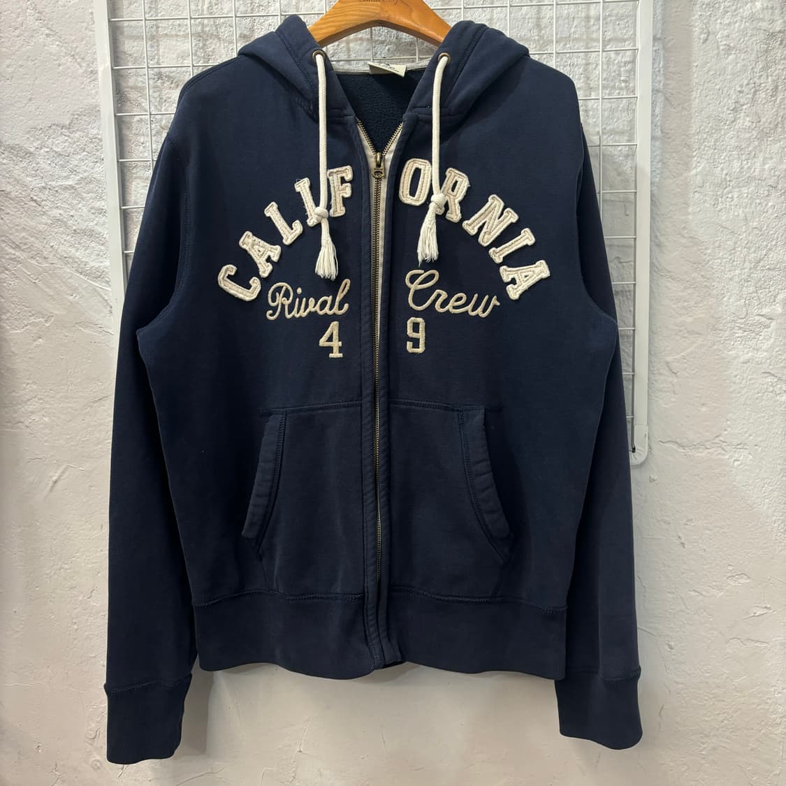 후아유 y2k 네이비 후드집업 L 상품이미지1