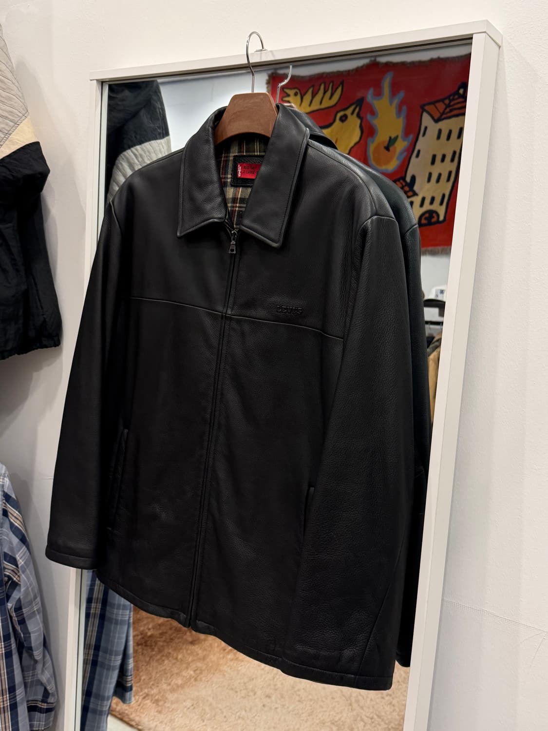 00s Levis 리바이스 레드탭 카우하이드 레더 자켓 상품이미지1