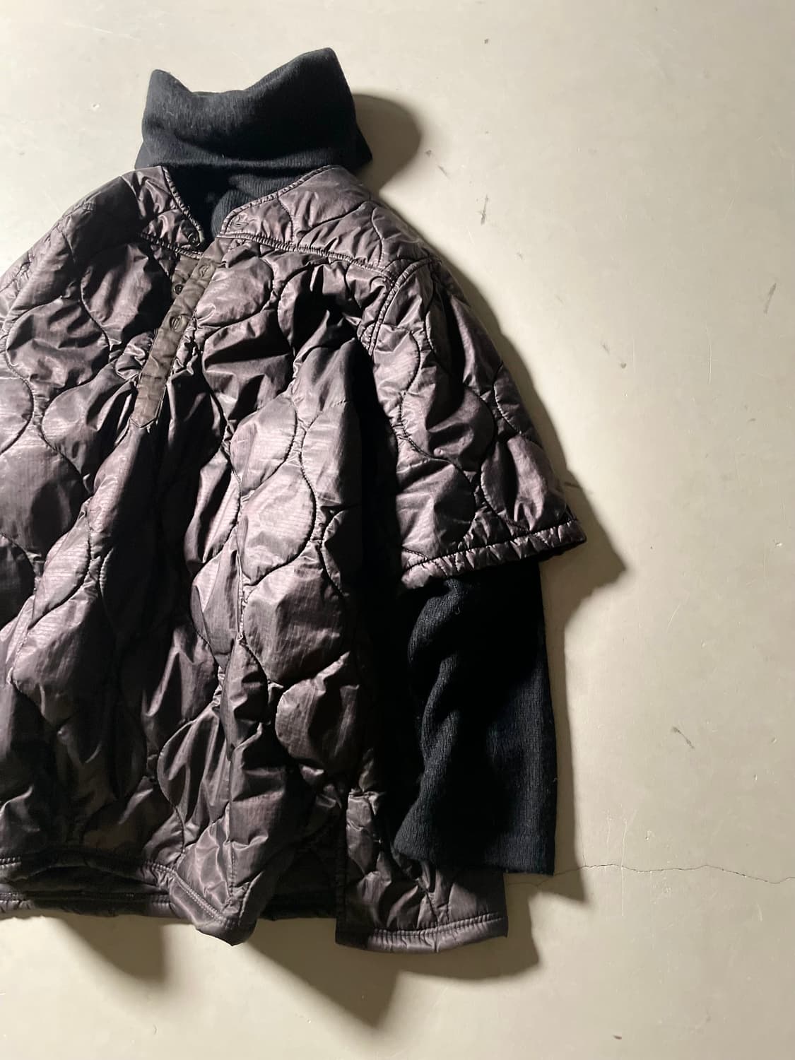 H•d Dining-Dyed Quilted Short Sleeve Top 상품이미지2