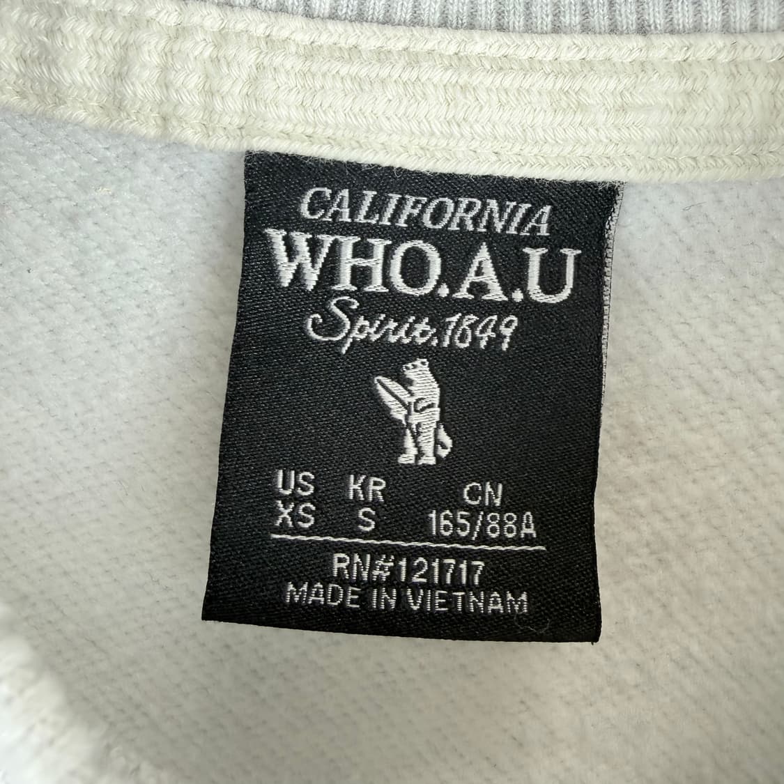 (S) 후아유 패치로고 맨투맨 라이트그레이 상품이미지3