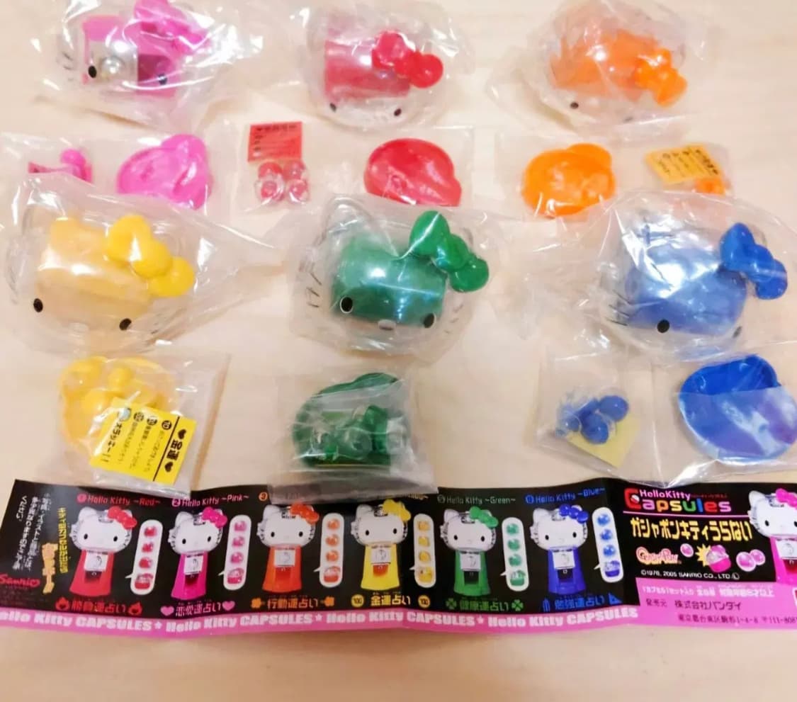 키티 가챠 6종 세트, 키티 뽑기 기계 피규어 상품이미지1