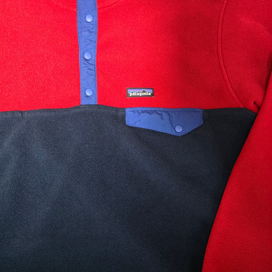 [XL] 빈티지 파타고니아 신칠라 후드 풀오버 레드/네이비 상품이미지2