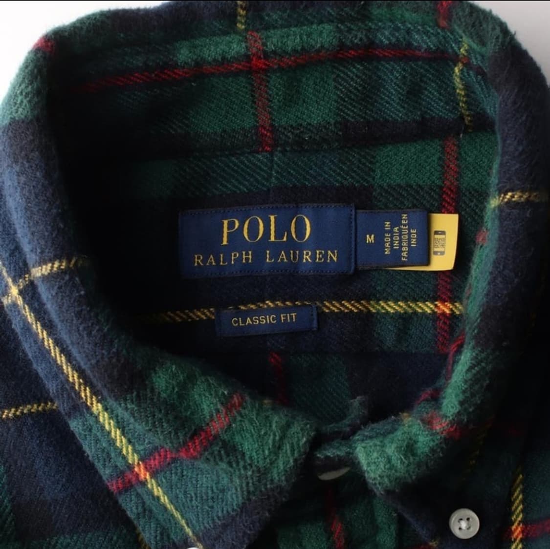 폴로 블랙와치 셔츠 QR라벨 상품이미지3