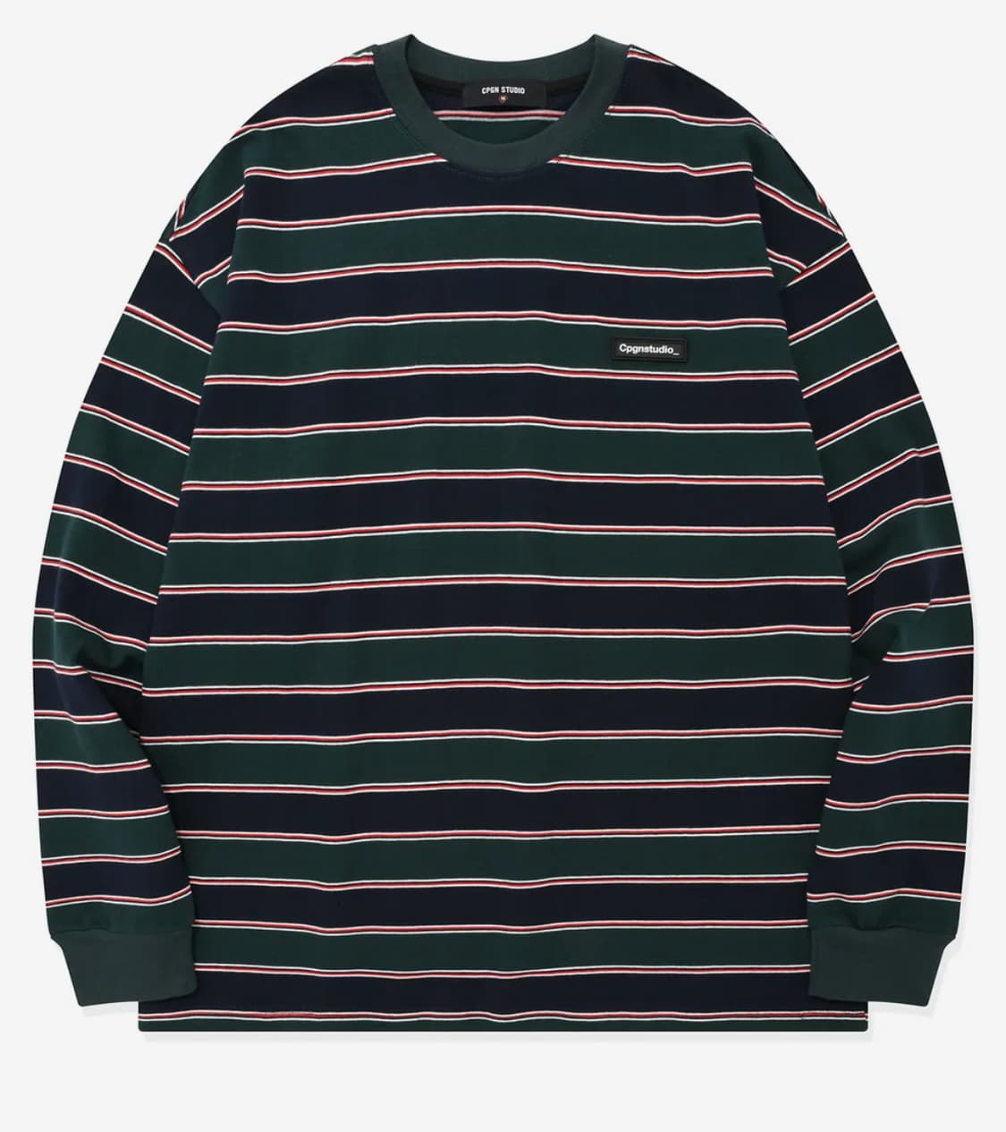 꼼파뇨 스트라이프 와펜 로고 상품이미지1