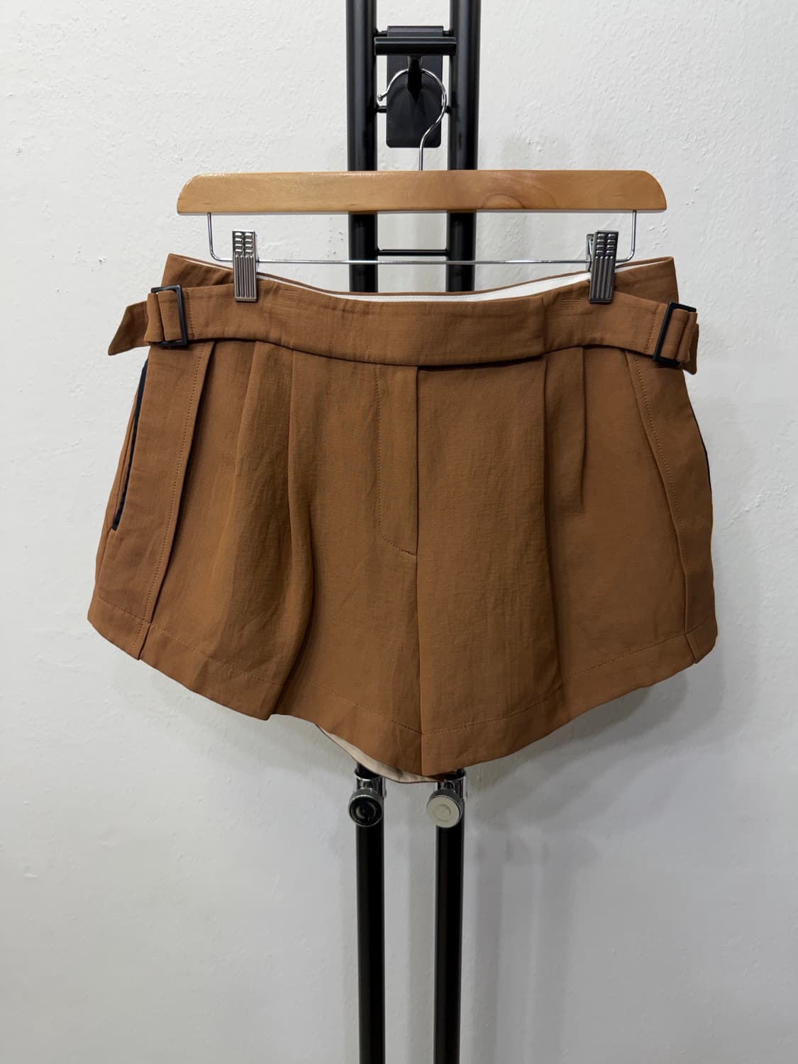 정품) 타임 한섬 브라운 숏팬츠 반바지 67(28) 상품이미지1