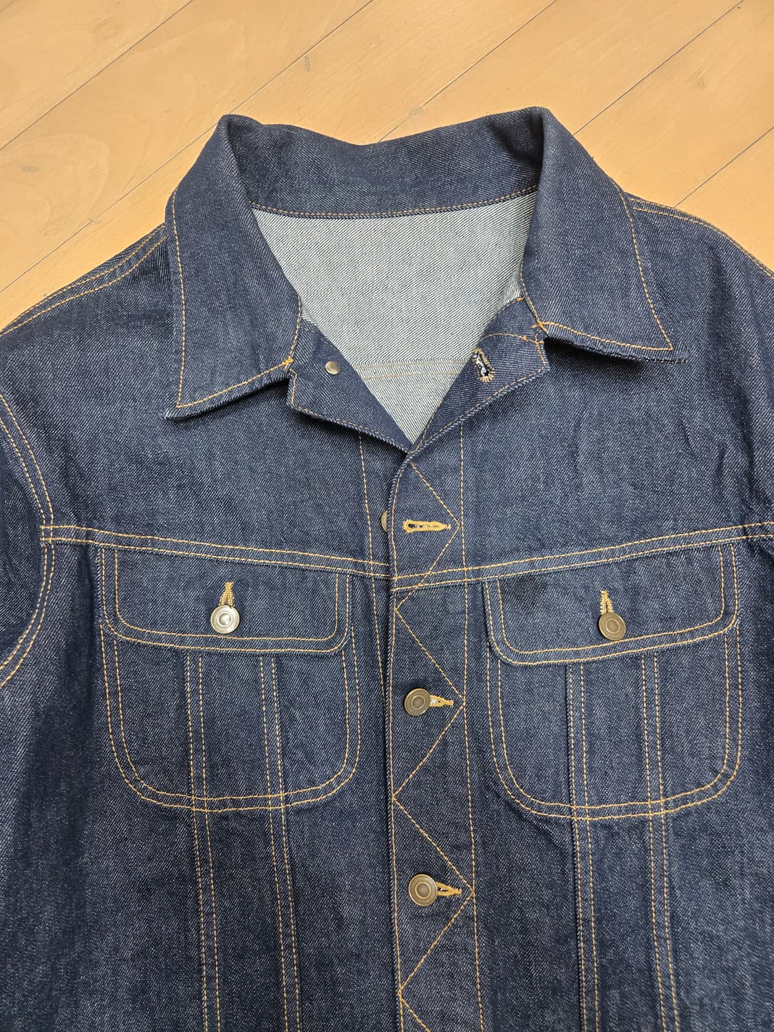 쥬카스페이스 아메카지 데님 청자켓 사이즈50 상품이미지2