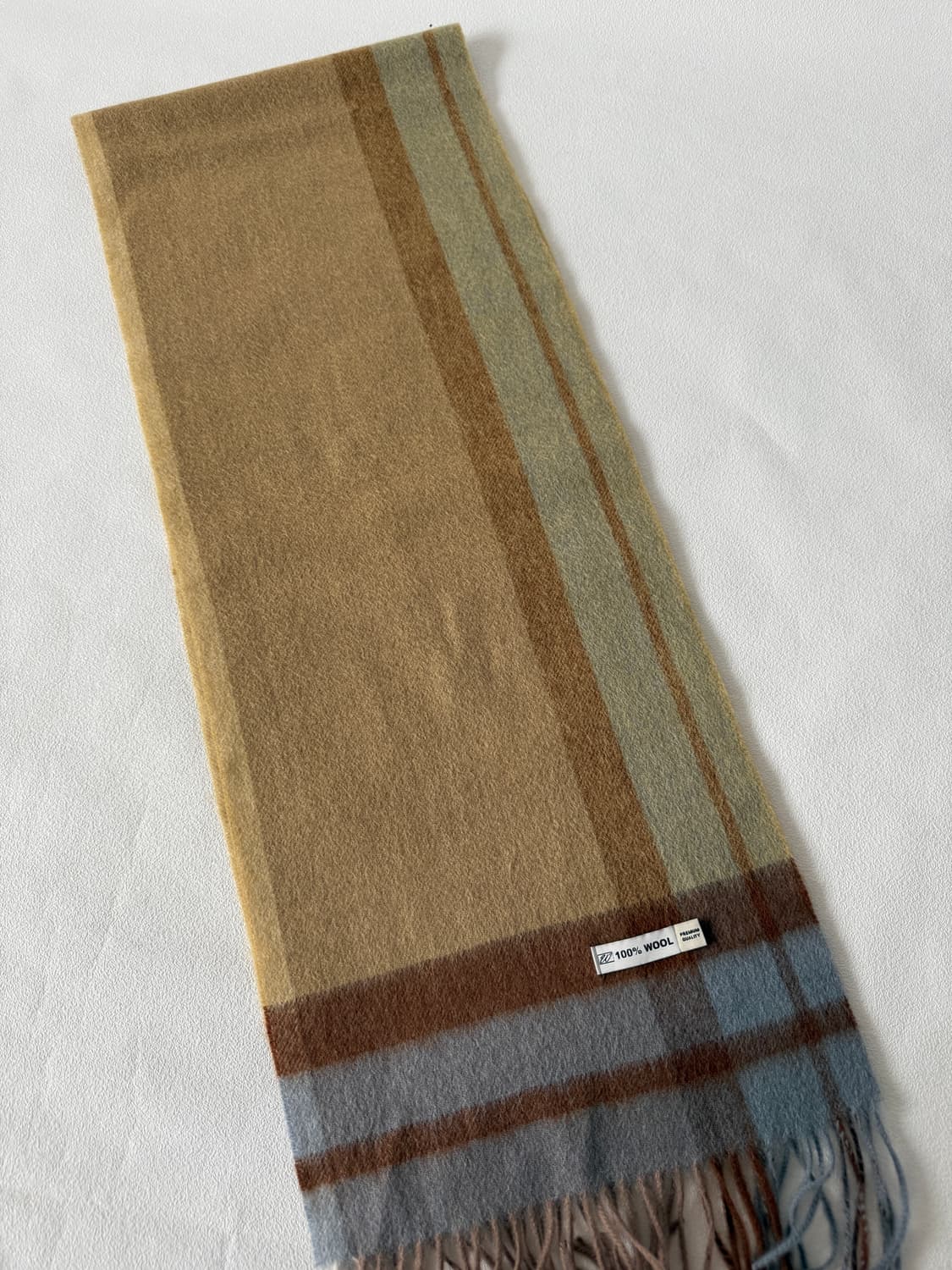 Pre owned 울 체크 머플러 상품이미지5