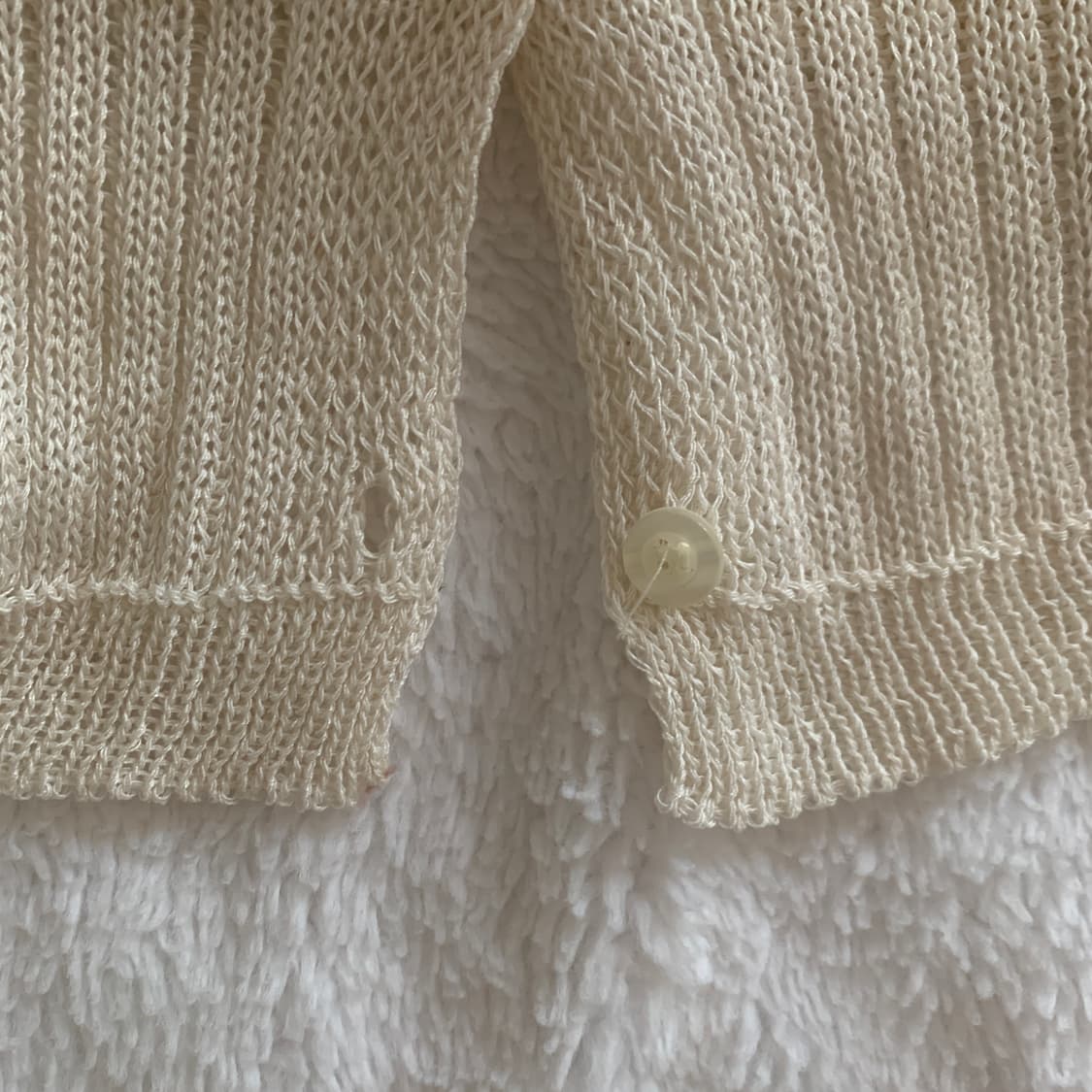 제니 아일렛 여름 골지 여리여리 브이넥 니트 가디건 상품이미지8