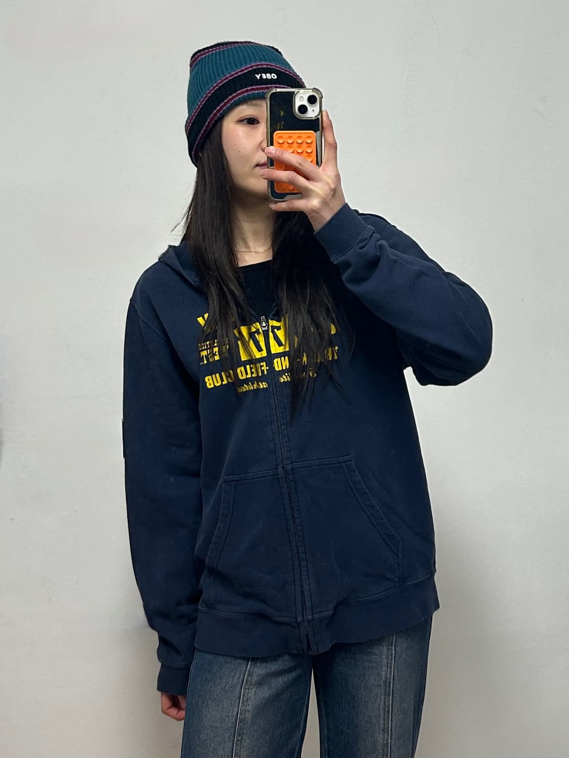 빈티지 나이키 오리건 애슬레틱스 웨스트 후드집업 상품이미지1