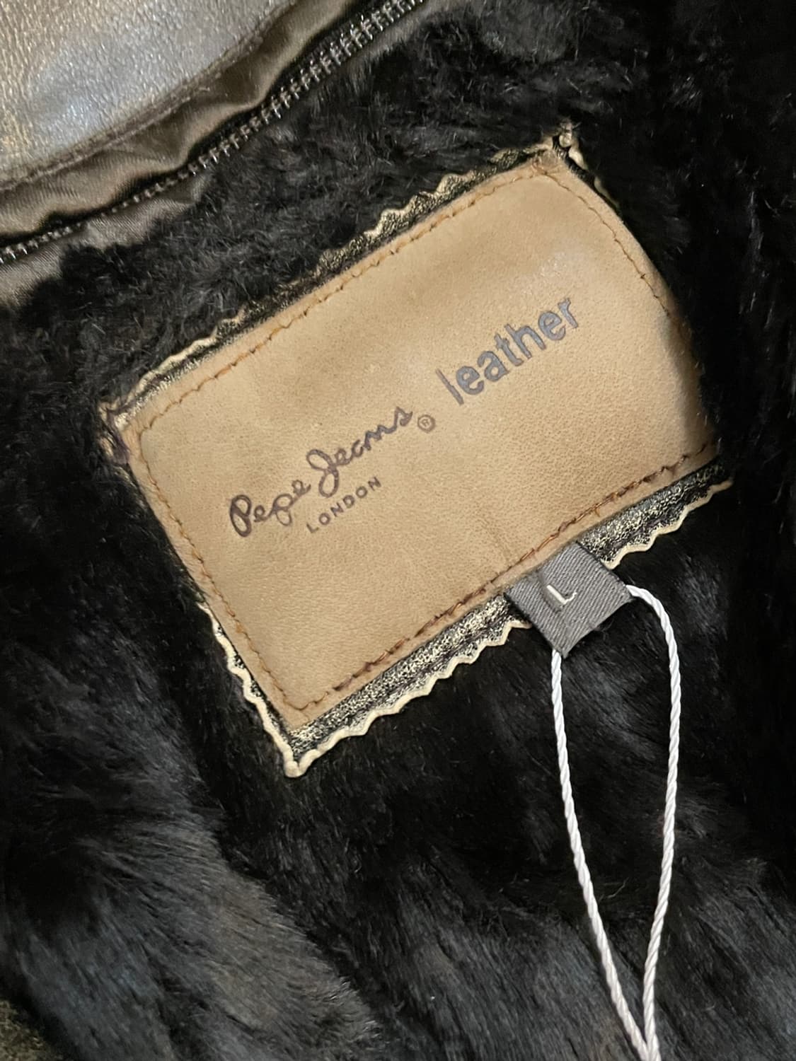 페페 진스 염소 가죽 봄버 자켓  상품이미지6