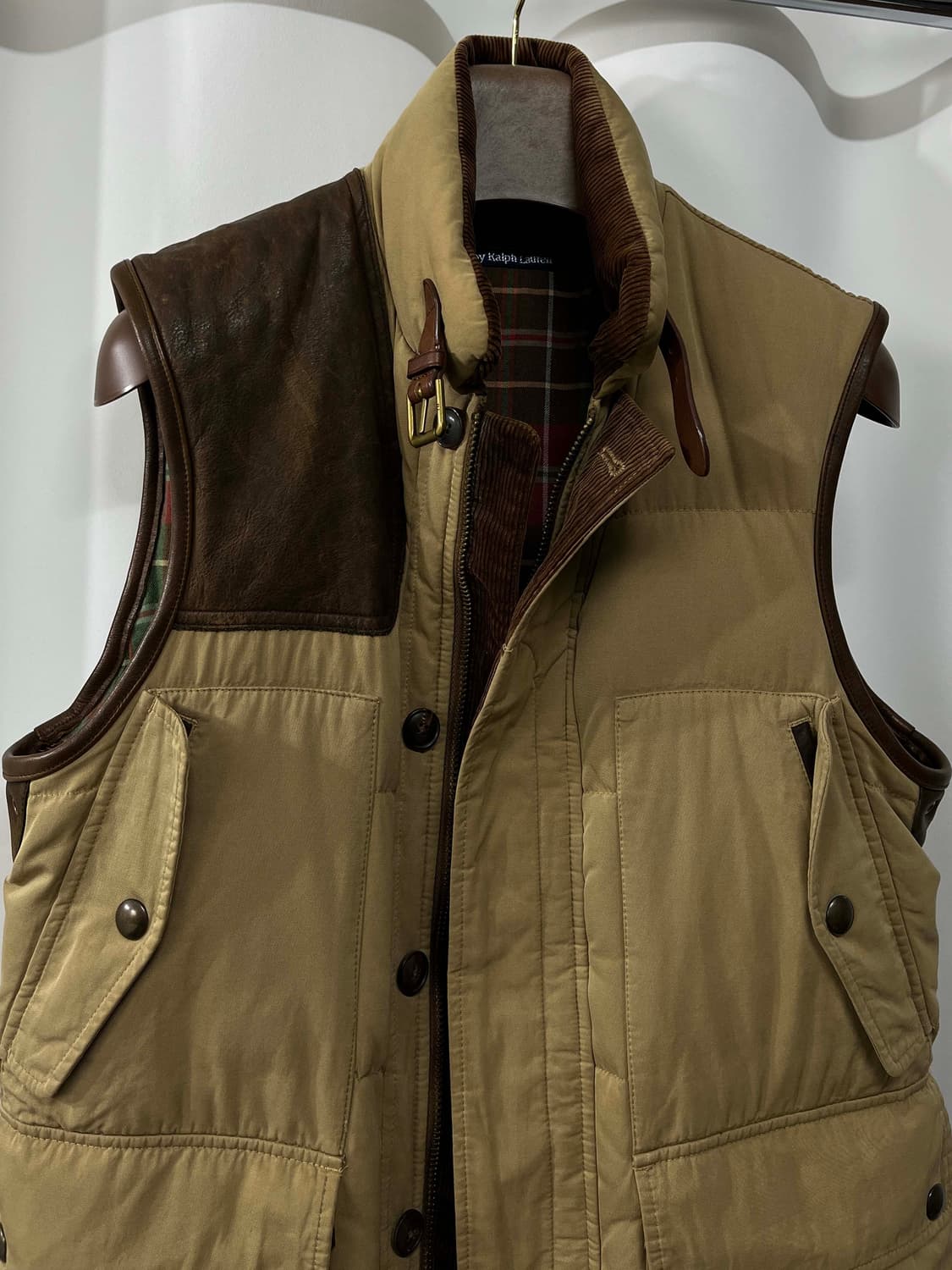 폴로 랄프로렌 카우하이드 캠튼 코듀로이 헌팅 다운베스트 자켓 상품이미지4