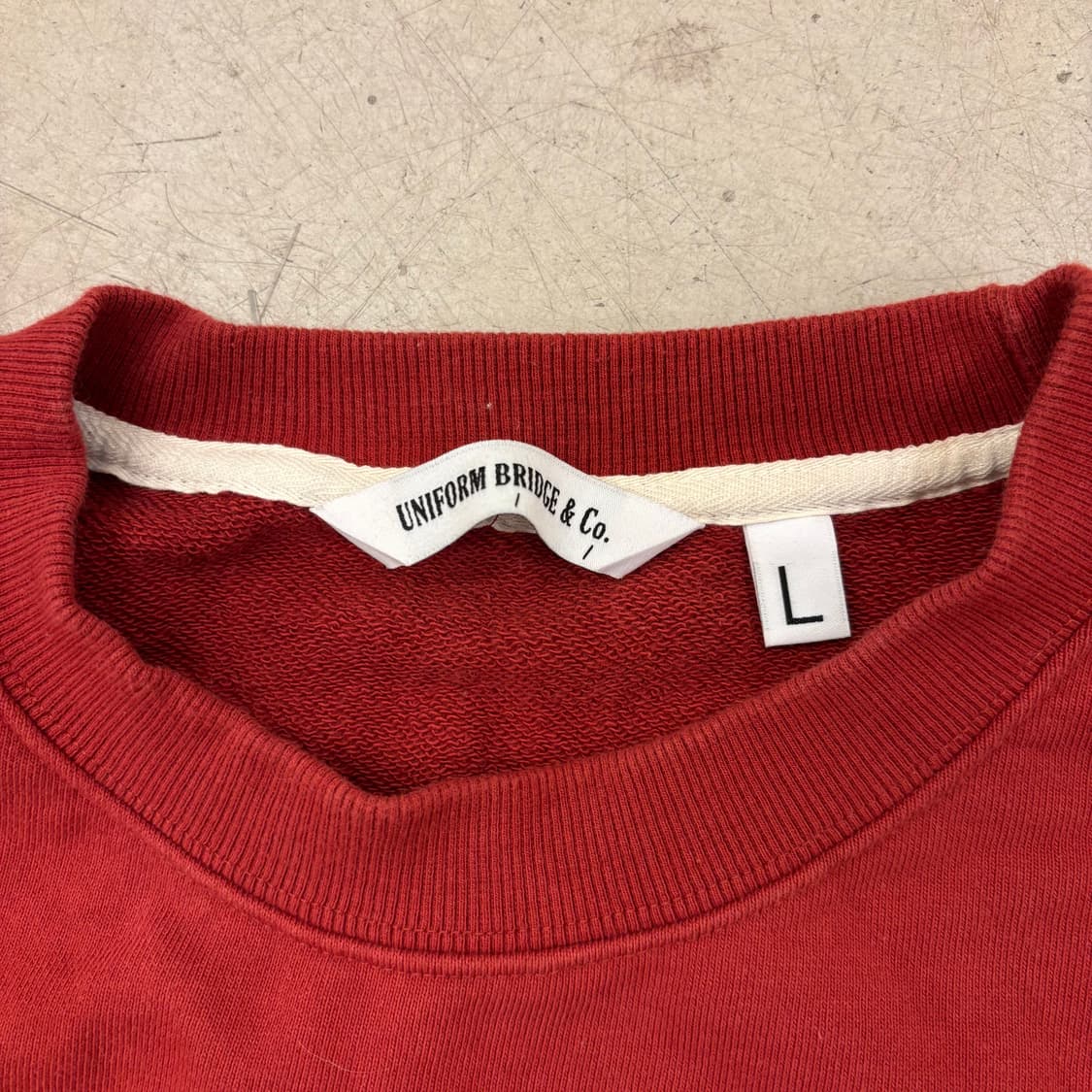 유니폼브릿지 1960 레드 맨투맨 상품이미지3