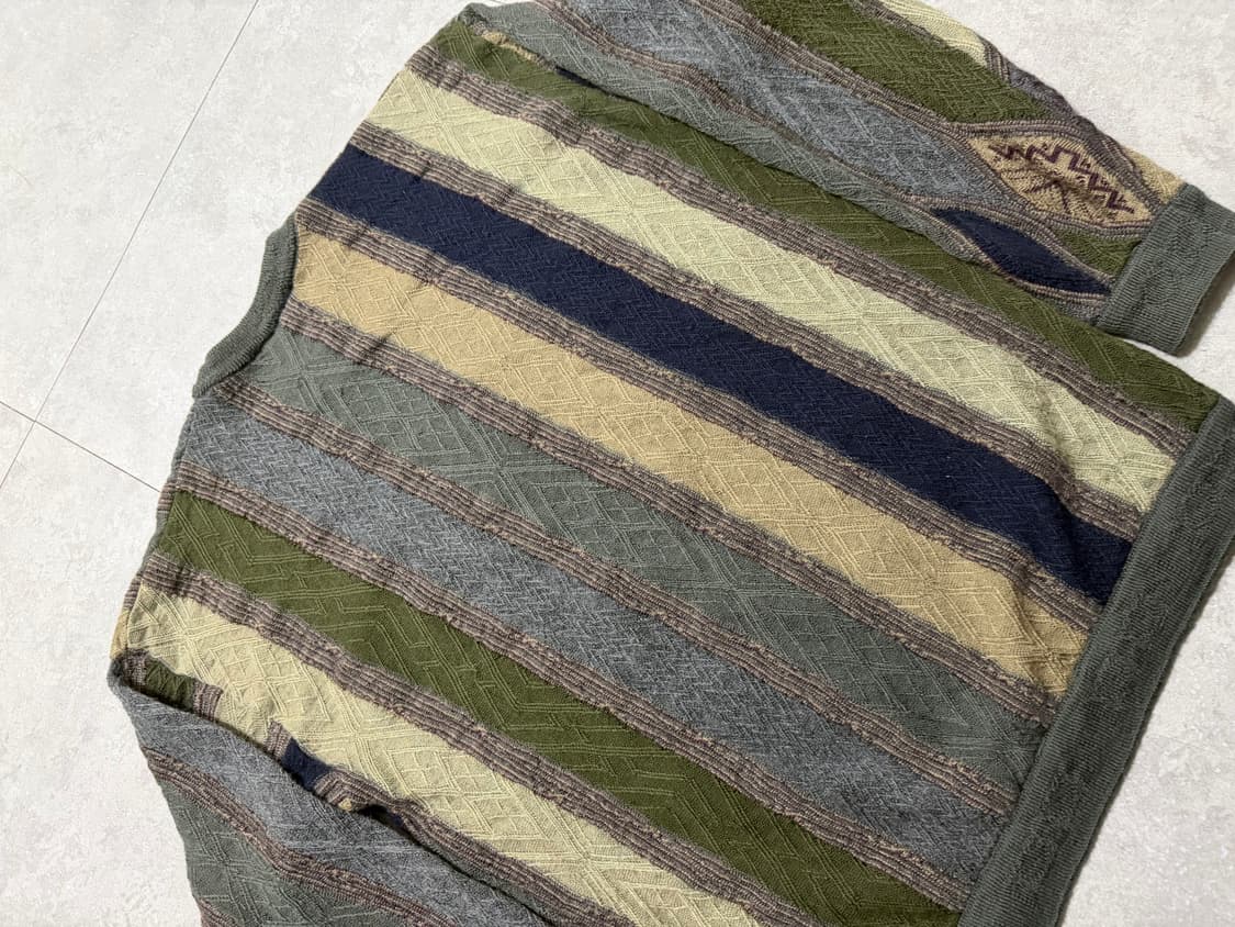 00s  오스트레일리아 빈티지 쿠지패턴 케이블 니트  95~100size 상품이미지6