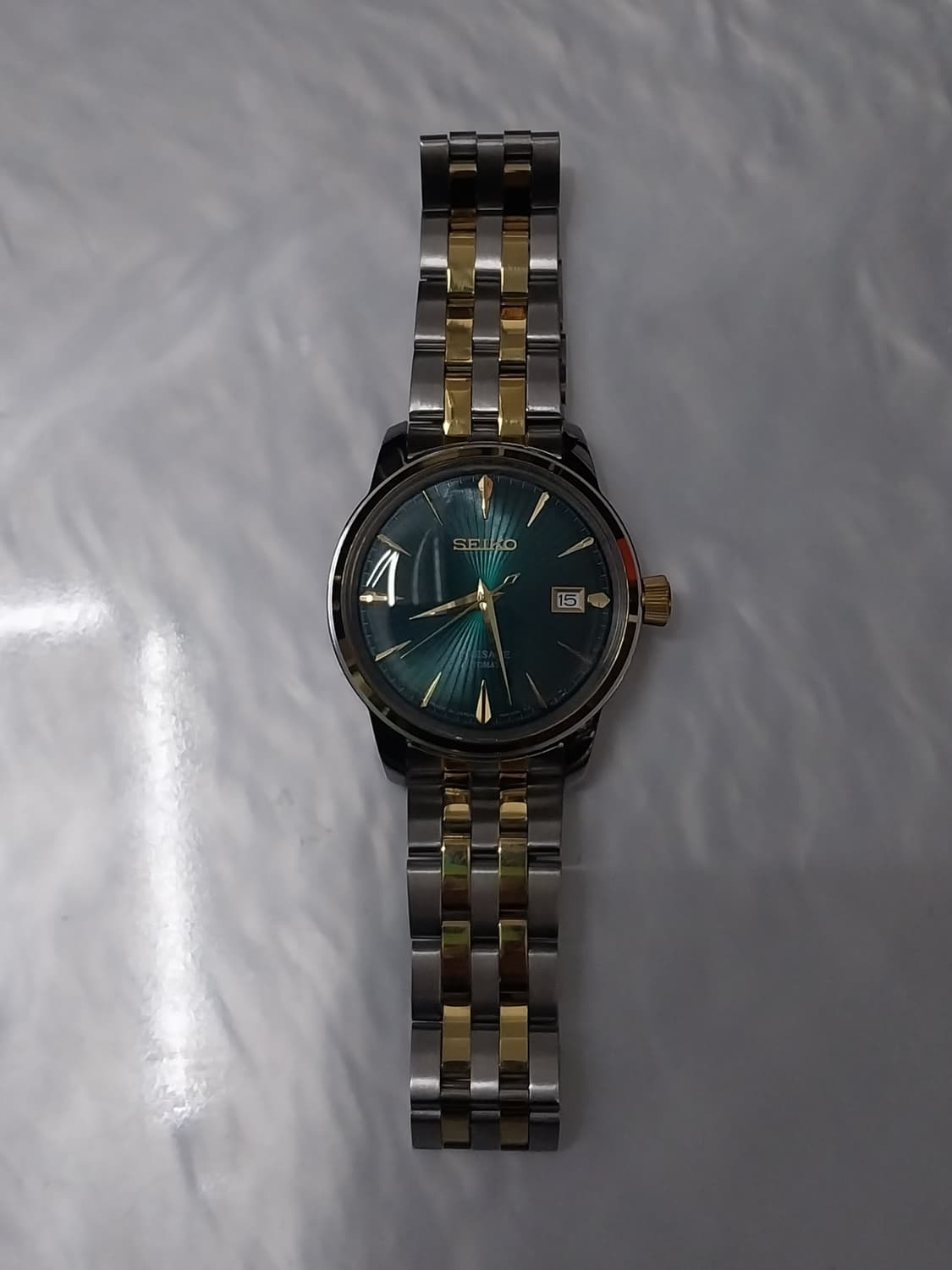 (새상품) 세이코 Presage 샴페인 그린 콤비 상품이미지2