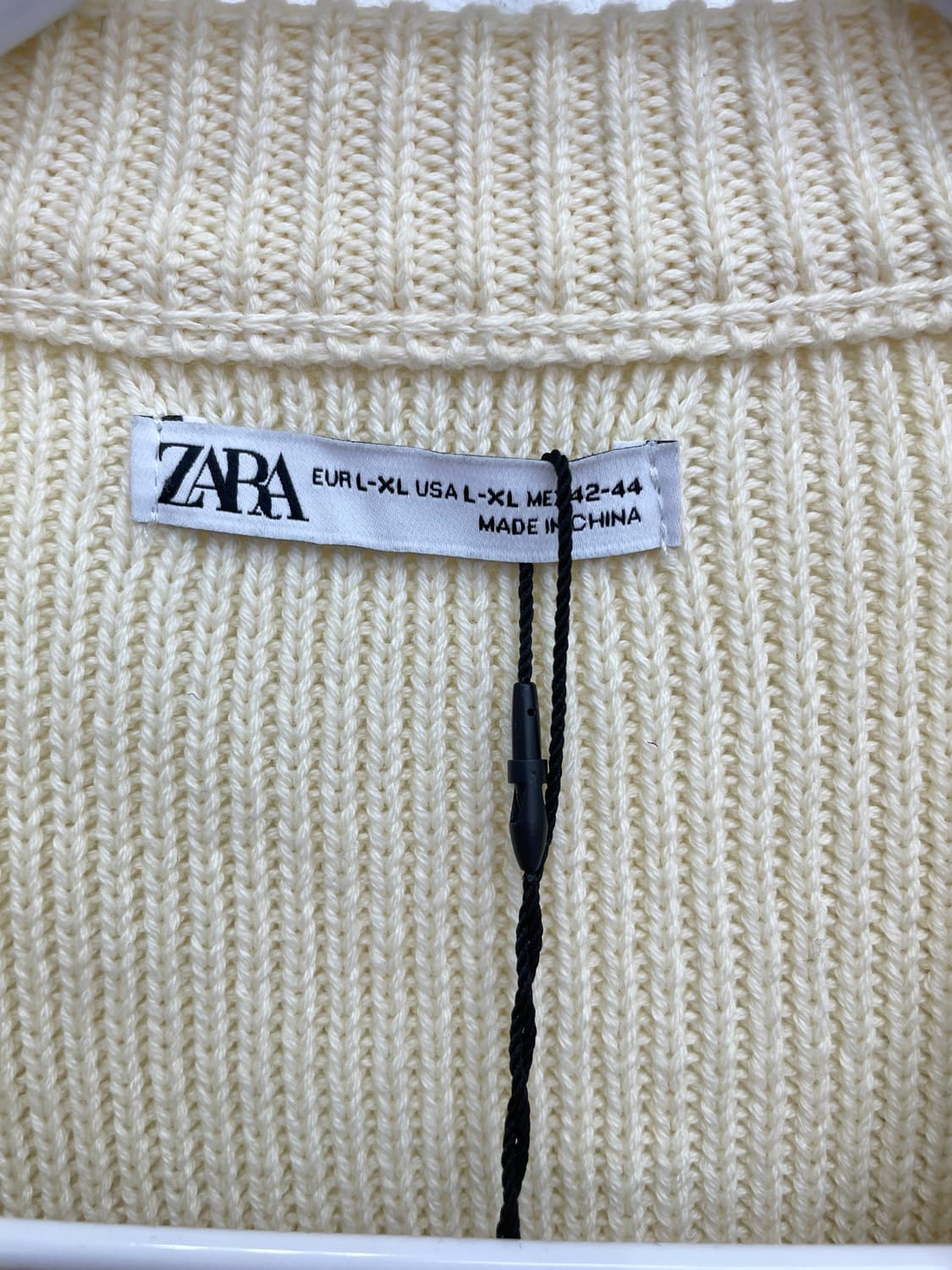 ZARA 바스켓 위브 V넥 니트 베스트 상품이미지5