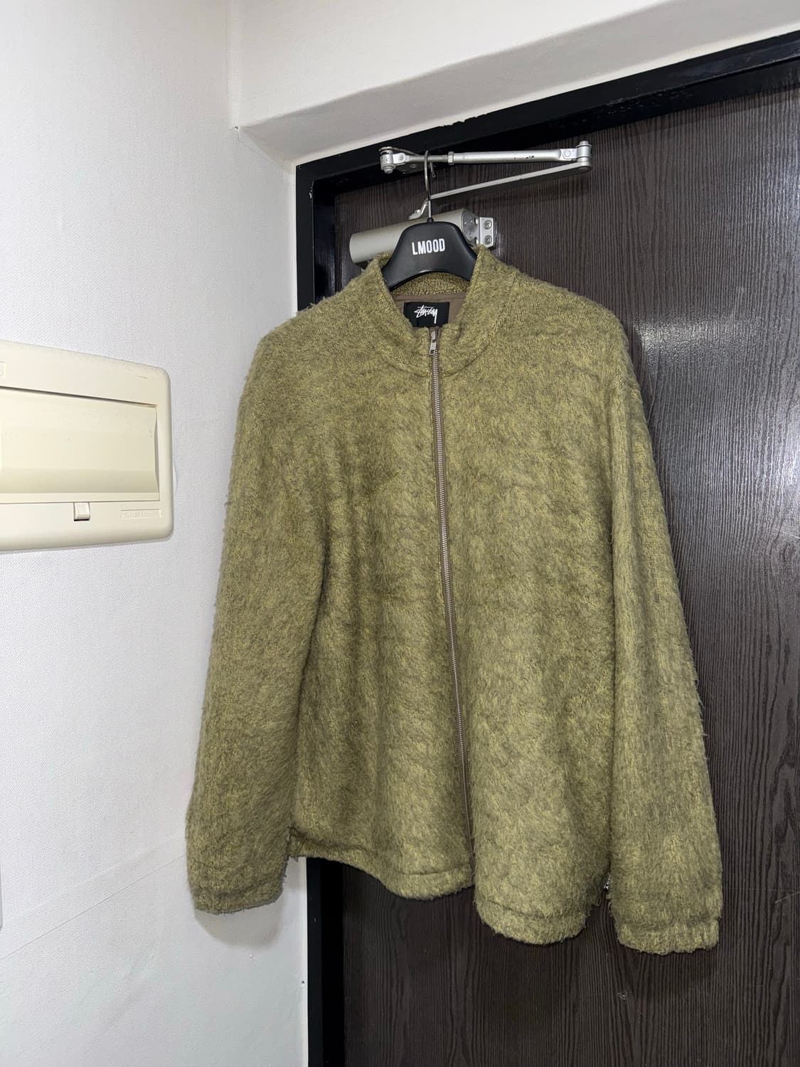 stussy 모헤어 집업 가디건 상품이미지1