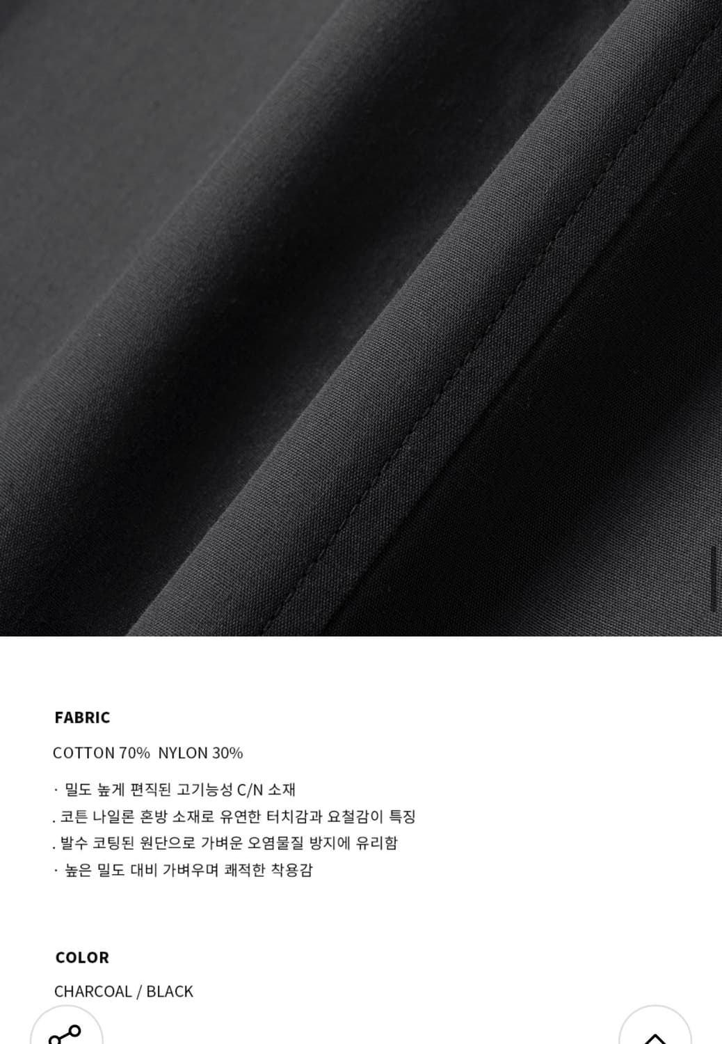 (XL) 드로우핏 릴렉스드 오피스 CN 블레이저 [CHARCOAL] 상품이미지8