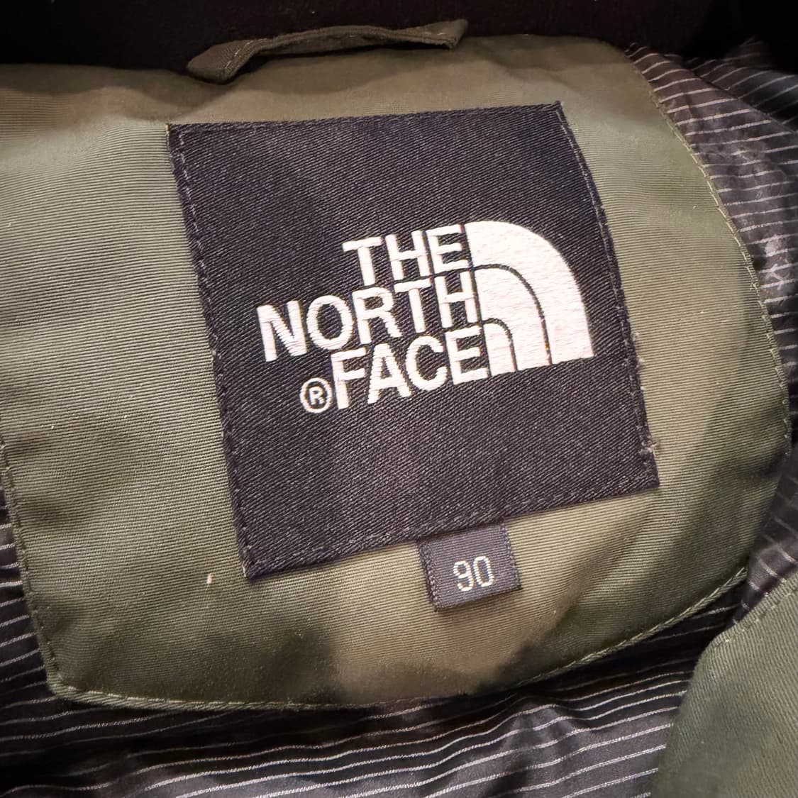 TNF 노스페이스 Hyvent 카키 구스다운 패딩 상품이미지3